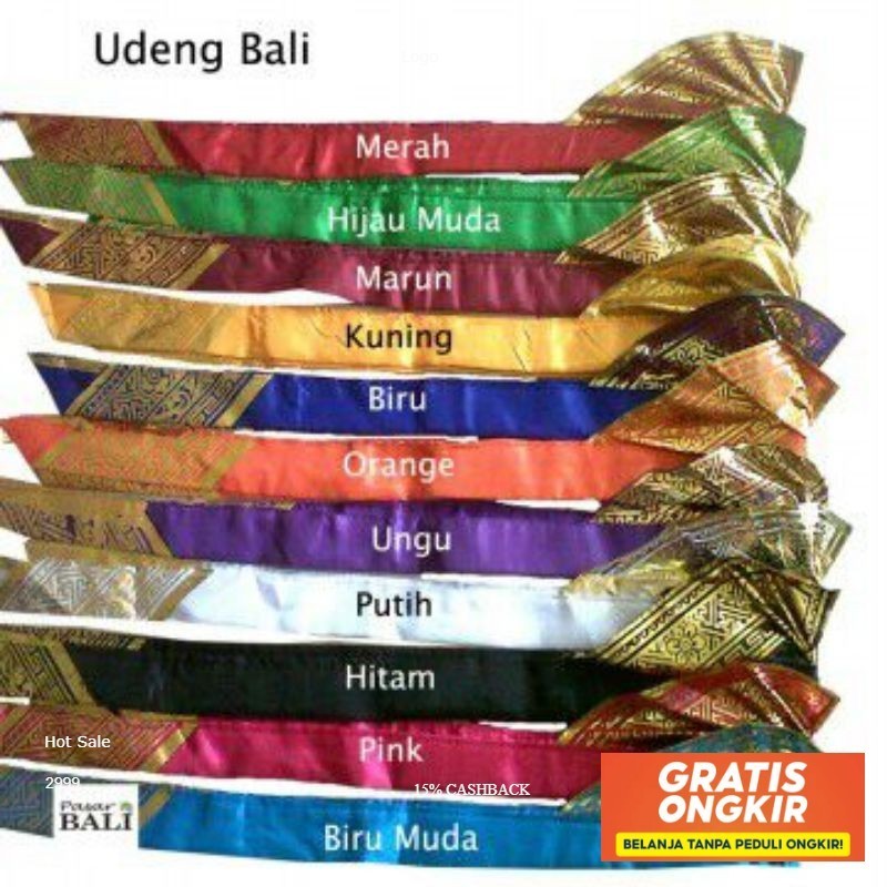 udeng Bali setengah jadi / udeng Bali ikat