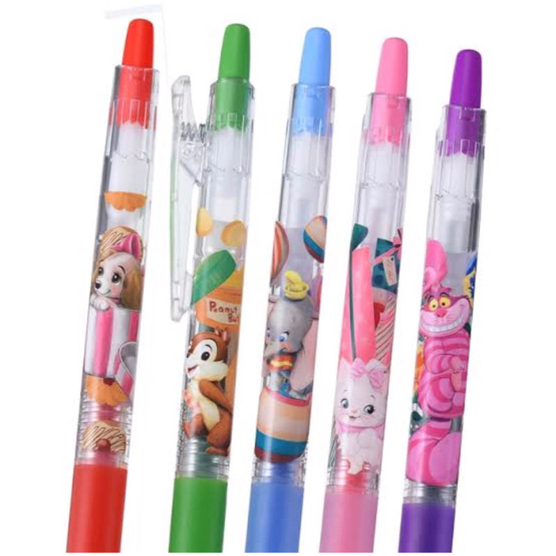 

Pilot Juice Up Disney SET isi 5 Lady Dumbo Chip n Dale Marie Cherish Cat Gel Ink Pen 0.4mm Japan Disney Store Exclusive Limited Edition
