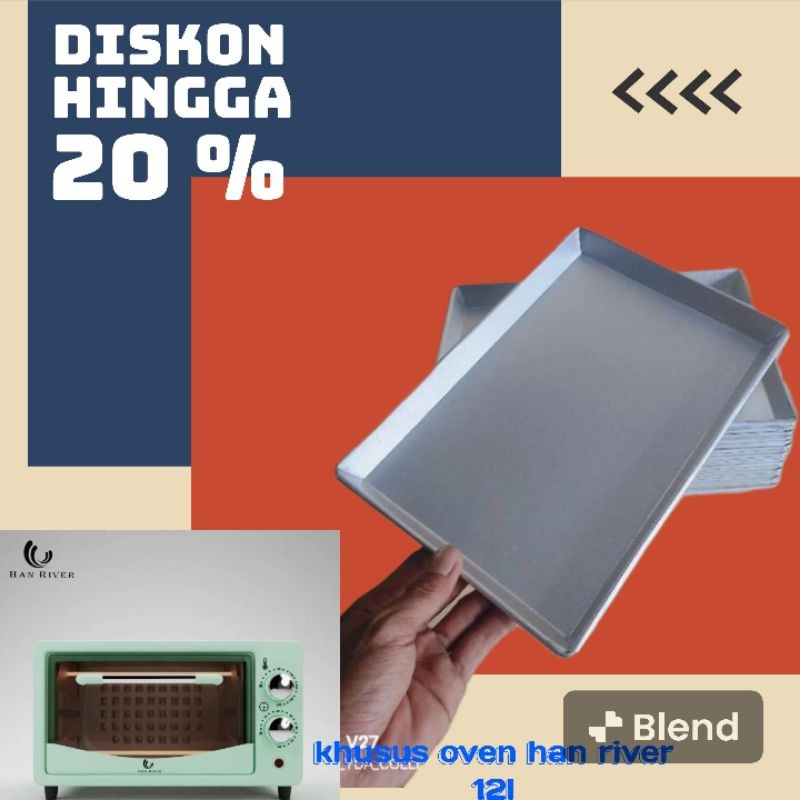 cod murah Loyang Tray HAN RIVER HROV001 oven listrik low watt 12 L-800 Watt Oven Han River loyang ov