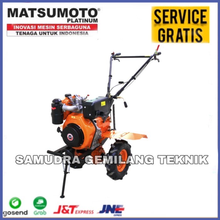 Mesin Traktor Mini Cultivator Matsumoto MTM-1350 D Ladang Kering Basah