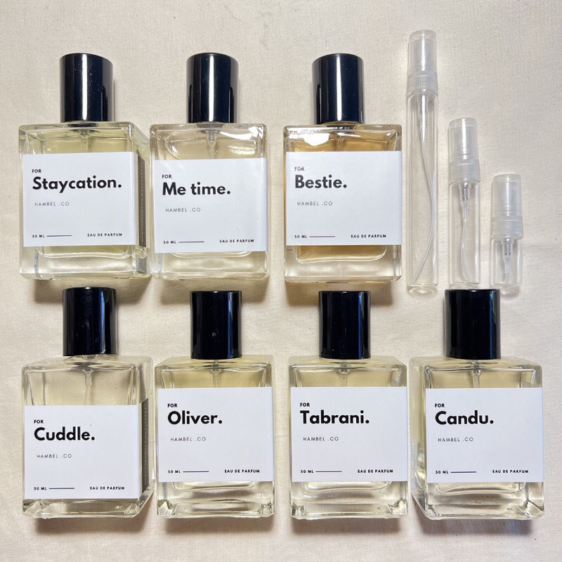 DECANT PARFUM HAMBEL CO 10ml Share In Jar Tester Original (Oliver , Tabrani , Candu , Cuddle )