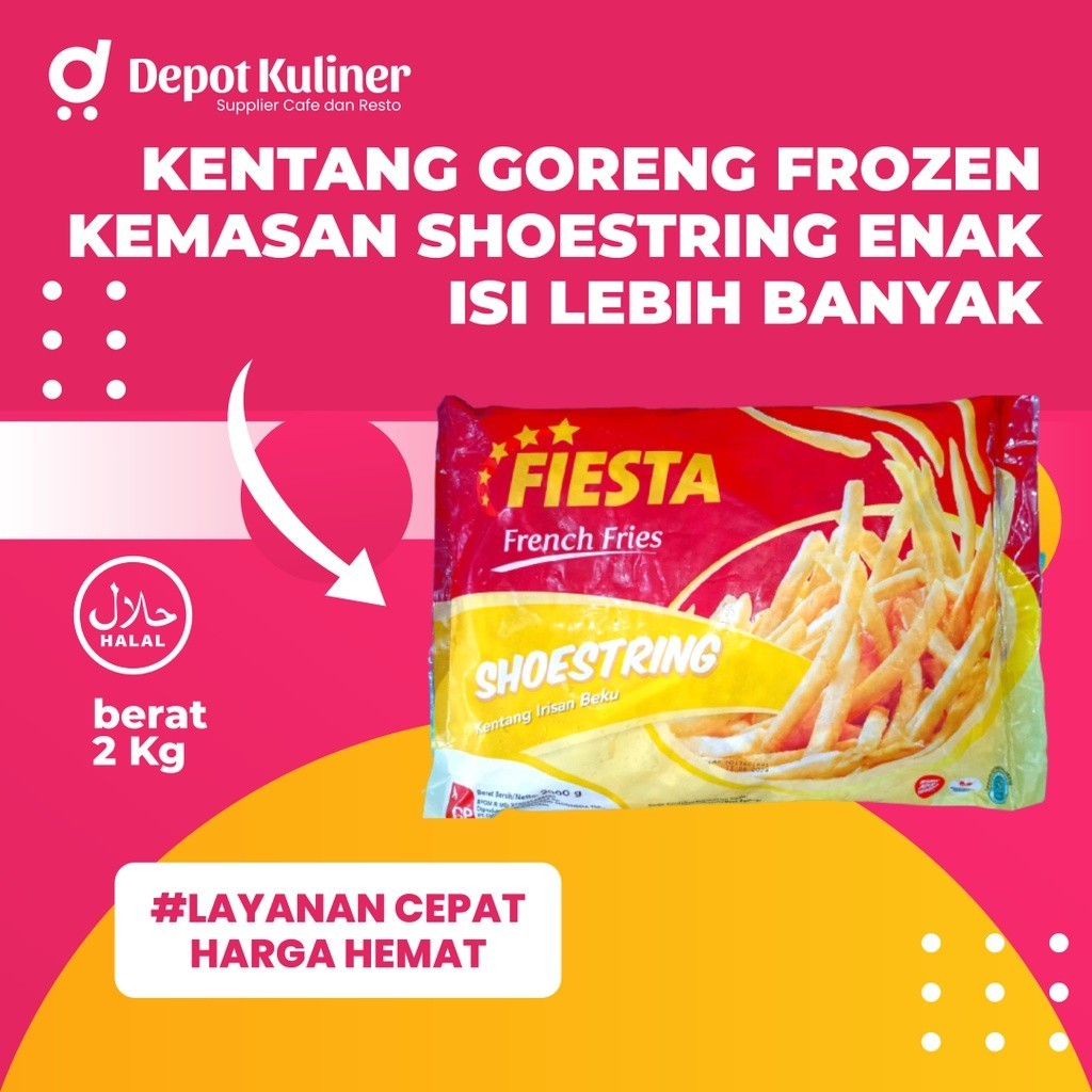 

Kentang Fiesta 2 Kg - Shoestring Cut