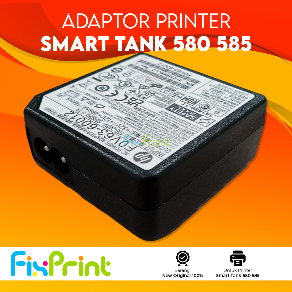 Adaptor Printer HP SmartTank 580 Original, Power Supply Printer HP Smart Tank 588 Bergaransi
