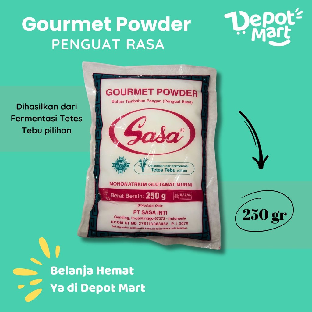 

Sasa MSG 250 Gr Penyedap Rasa Micin Depot Mart