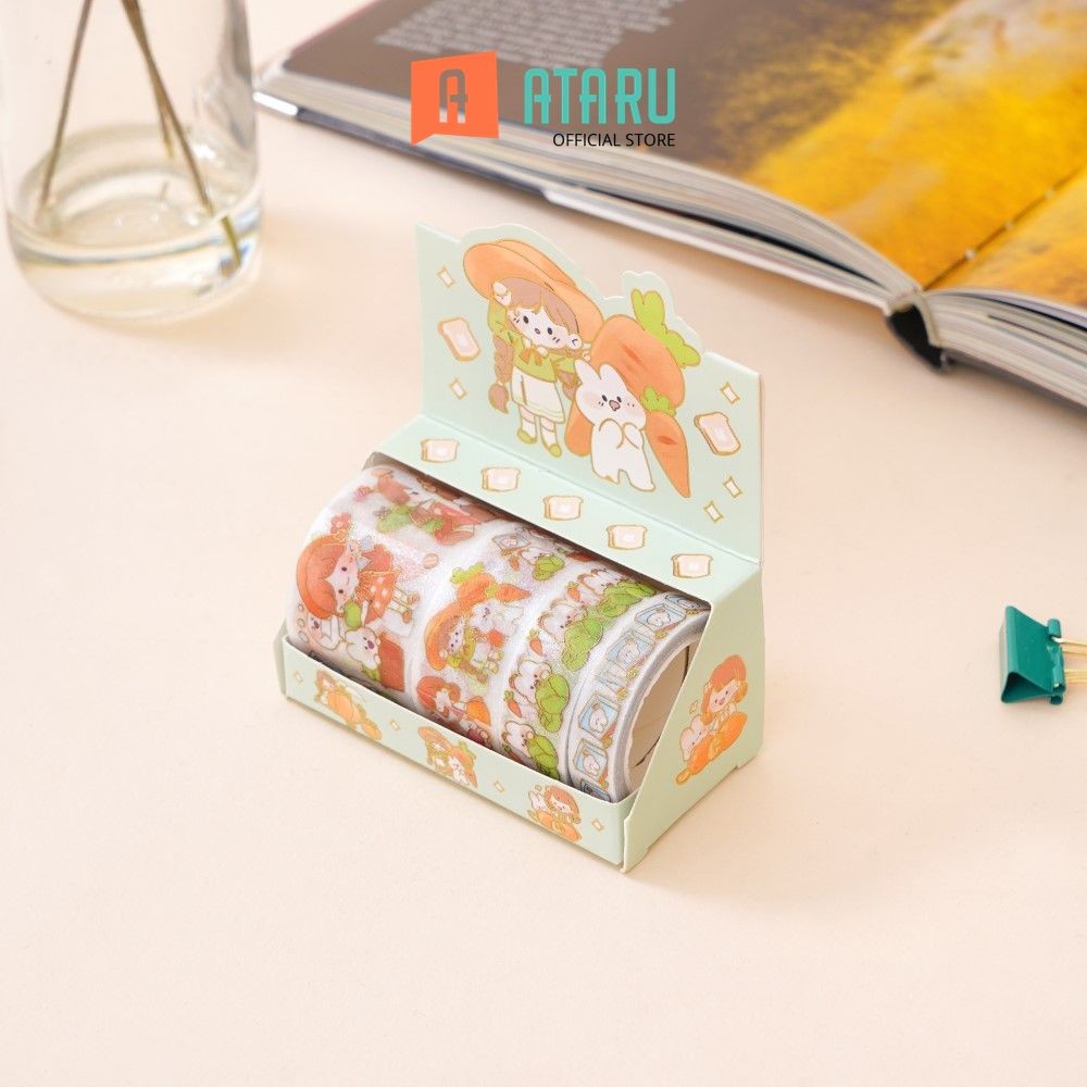 

Ataru Set 4 Pcs Sticker Roll Summy Chan Stiker Dekoratif Lucu Cute Stickers Deco Sticker Pack Journal Book