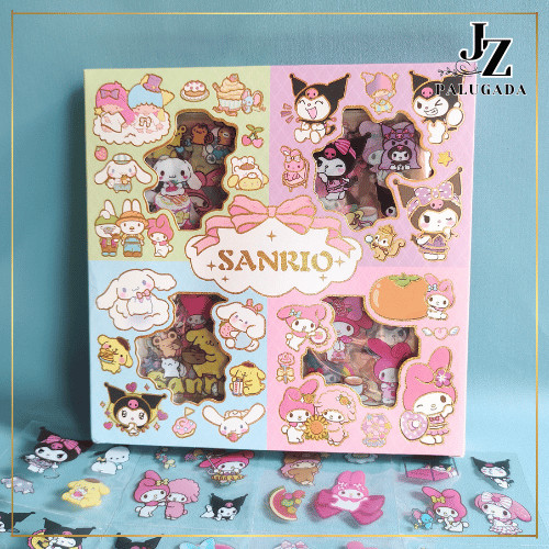 

Stiker Sanrio Rainbow Motif Kartun Korea Lucu Anti Air 1 box 100lbr /Dekorasi Handbook Scrapbook DIY/Stiker kartun tahan air PET