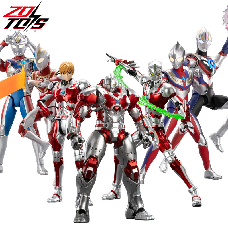 ZD Original Ultraman SUIT Jack SEVEN Gaia Tiga Trigger Decker Orb Z Ace Collect Mecha Ultraman Actio