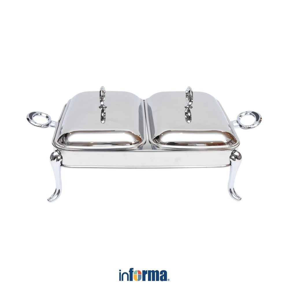Informa Appetite 1.8 ltr Penghangat Makanan Doublerect Food Warmer Wadah Saji Dengan Penghangat Temp