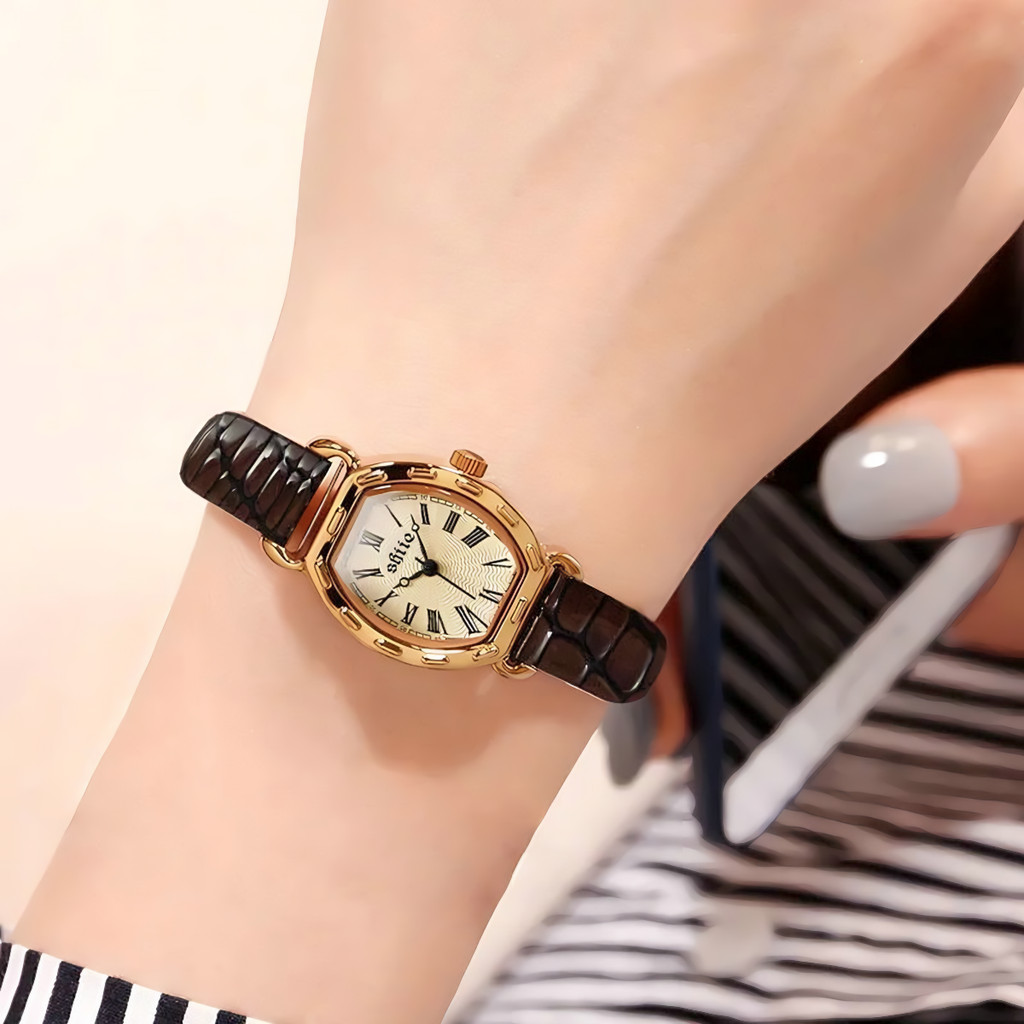 Jam Tangan Wanita Anti Air Kuarsa Antik Kasual Tali Kulit Jam Tangan Cewek Original Klasik Kuarsa Sa
