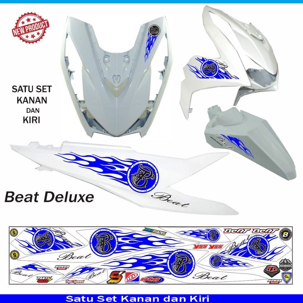 striping motor STRIPING BEAT ISS DELUXE 2020 VARIASI HONDA BEAT BARU CBS DELUXE 2021 / 2023