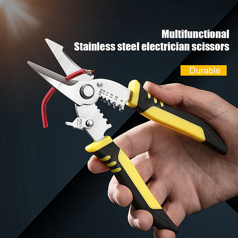 Wire Cutters Crimping Pliers Multi Function Pliers Stripping Pliers Electrician Scissors Hand Tools 