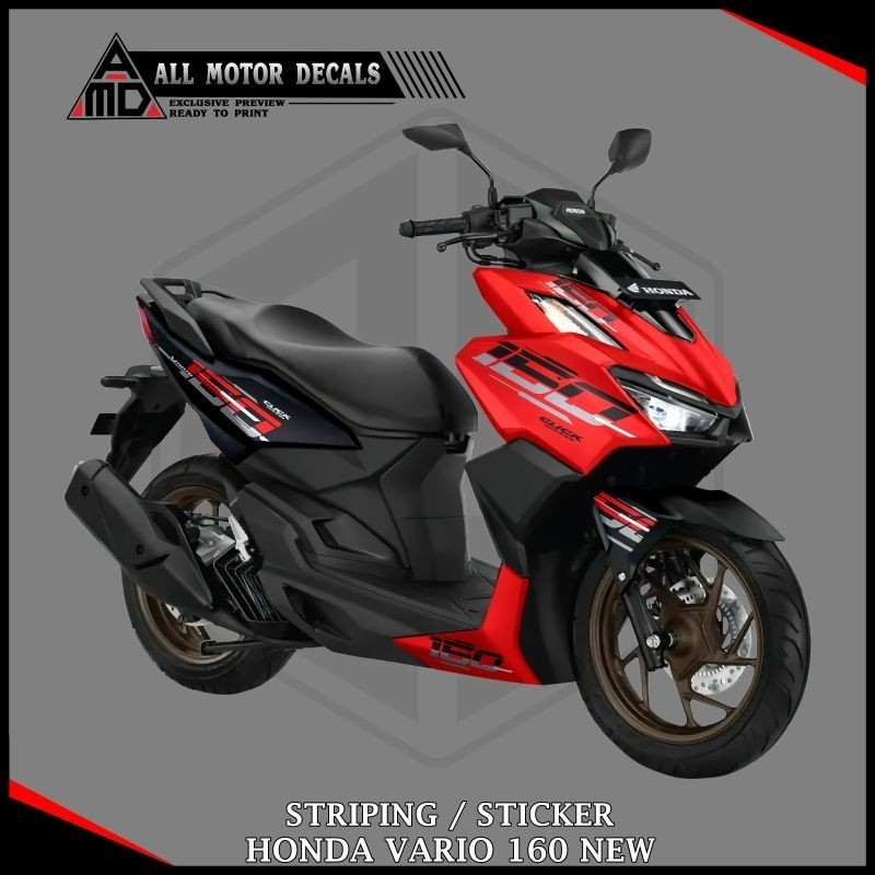STICKER HONDA VARIO 160 GRAFIS CUSTOM / STRIPING ALL NEW VARIO 160 NEW / STIKER AKSESORIS MOTOR VARI