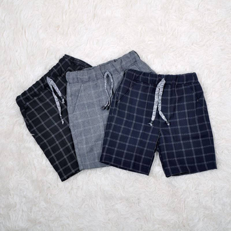 COD Celana Anak Tartan Cowok Perempuan | Celpen Motif Kotak Size Umur 1 - 12 tahun | Celana Pendek A
