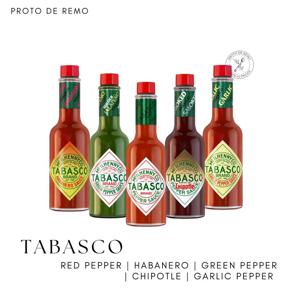 

Tabasco Red Pepper | Jalapeno | Habanero | Chipotle | Garlic Pepper Sauce 60ml