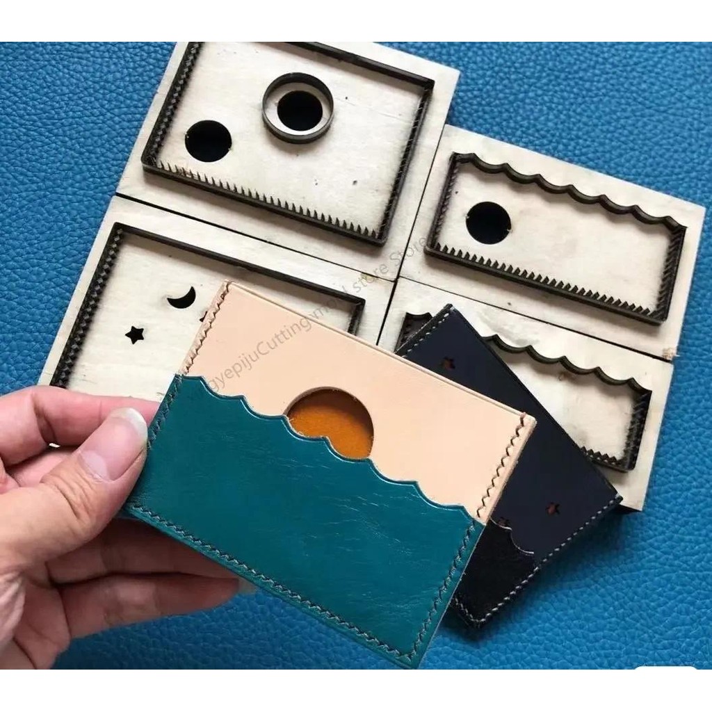 

Hand Tool Cut Knife Mould Wooden Die Card Sleeve/card Bag Leather Craft Punch XF000 Leather Tools
