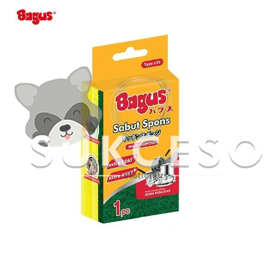 BAGUS Sabut Spon Multipurpose W-22555  - Pencuci Piring Serbaguna