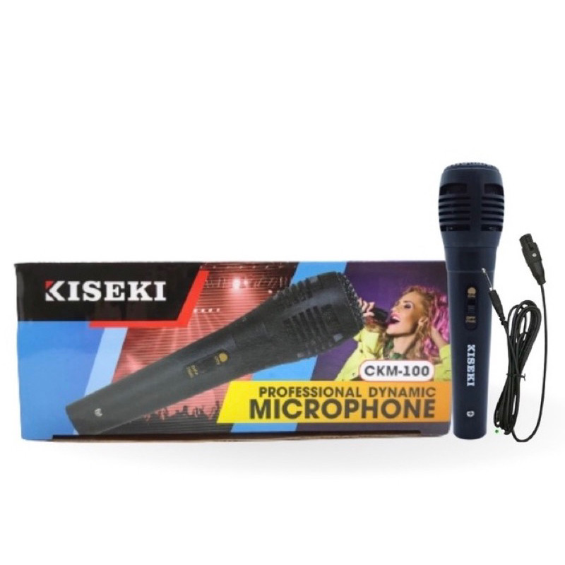 MIC MICROPHONE KABEL KISEKI CKM-100 MIK JACK BESAR KABEL PANJANG