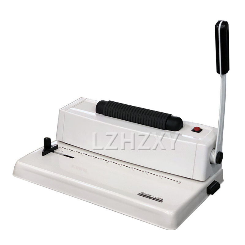 

Electric Binding Machine YB-C348 Single Coil Spiral Binding Machine Text Binding Contract Text Punching Machine