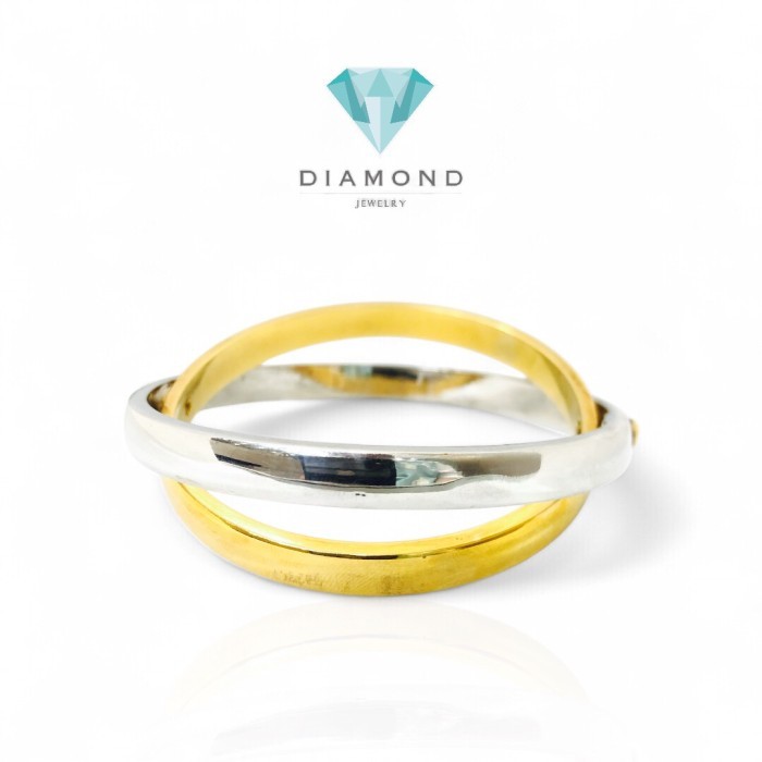 Gelang Emas 23K 2 Color Diamond Jewelry-31GMSWP