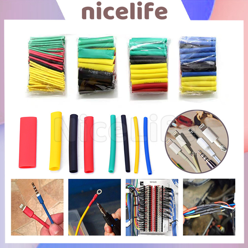 Heat Shrink Kabel Bakar 164pcs / Isolasi Bakar / Isolasi Sambungan Kabel Listrik