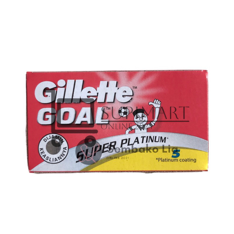 Silet Goal/ Gillette Goal / Isi Gillette Goal / Silet Cukur Isi 5pcs / Silet Goal Platinum Isi 5pcs 