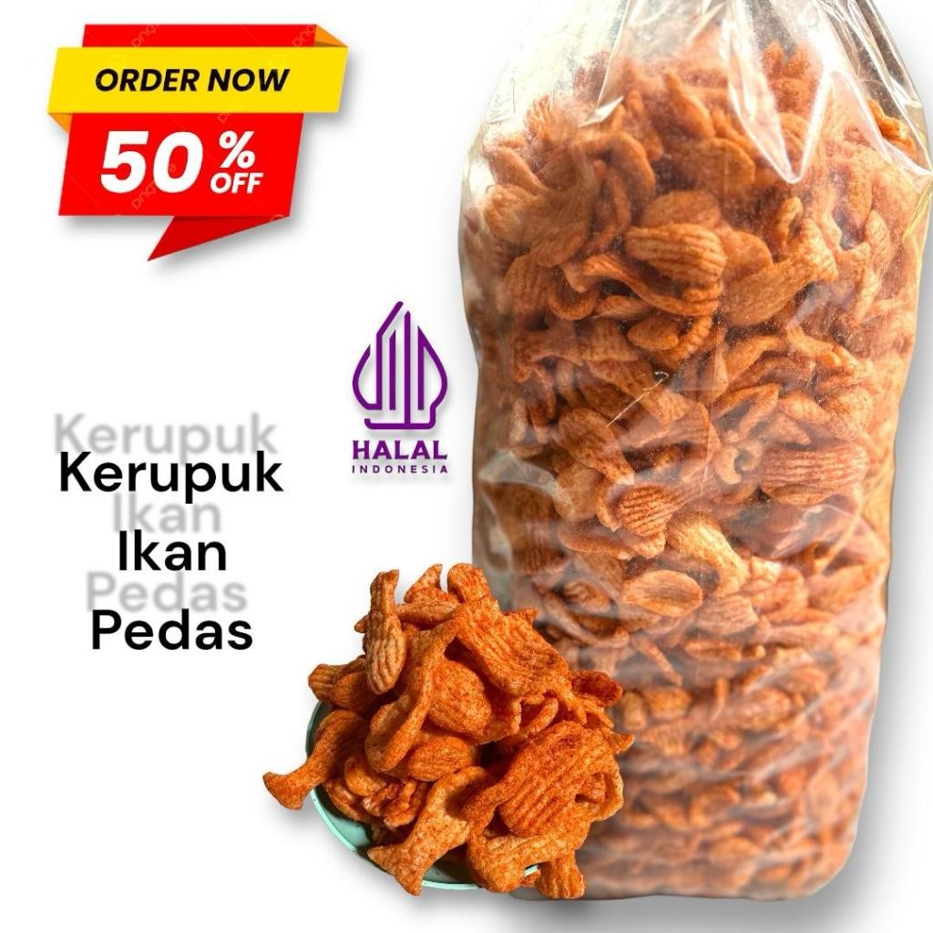 

seblak kerupuk ikan pedas gurih 100gram READY