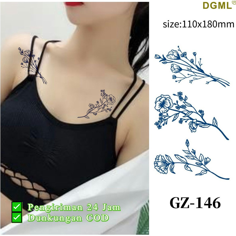 

[K.Anissa] Pengiriman 24 Jam ✅ Tato Temporer Sticker Tato Temporer Tahan Lama 15 Hari Tato Temporer Anti Air | 11*18CM Berbagai Pilihan Pola