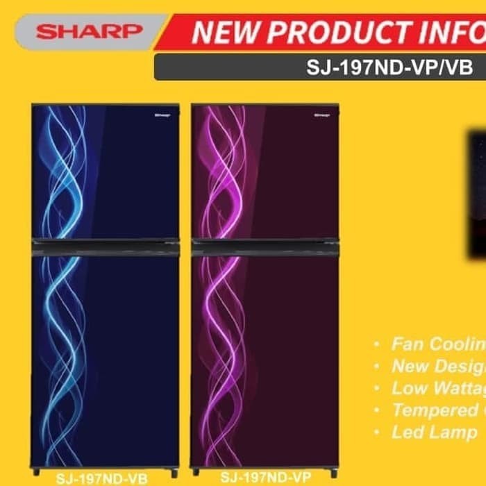 SHARP KULKAS SJ-197ND VP/VB
