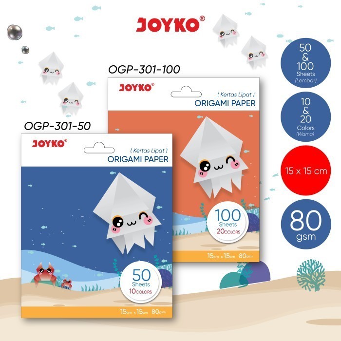 

Origami Paper Kertas Lipat Seni Joyko OGP-301 15 x 15 cm