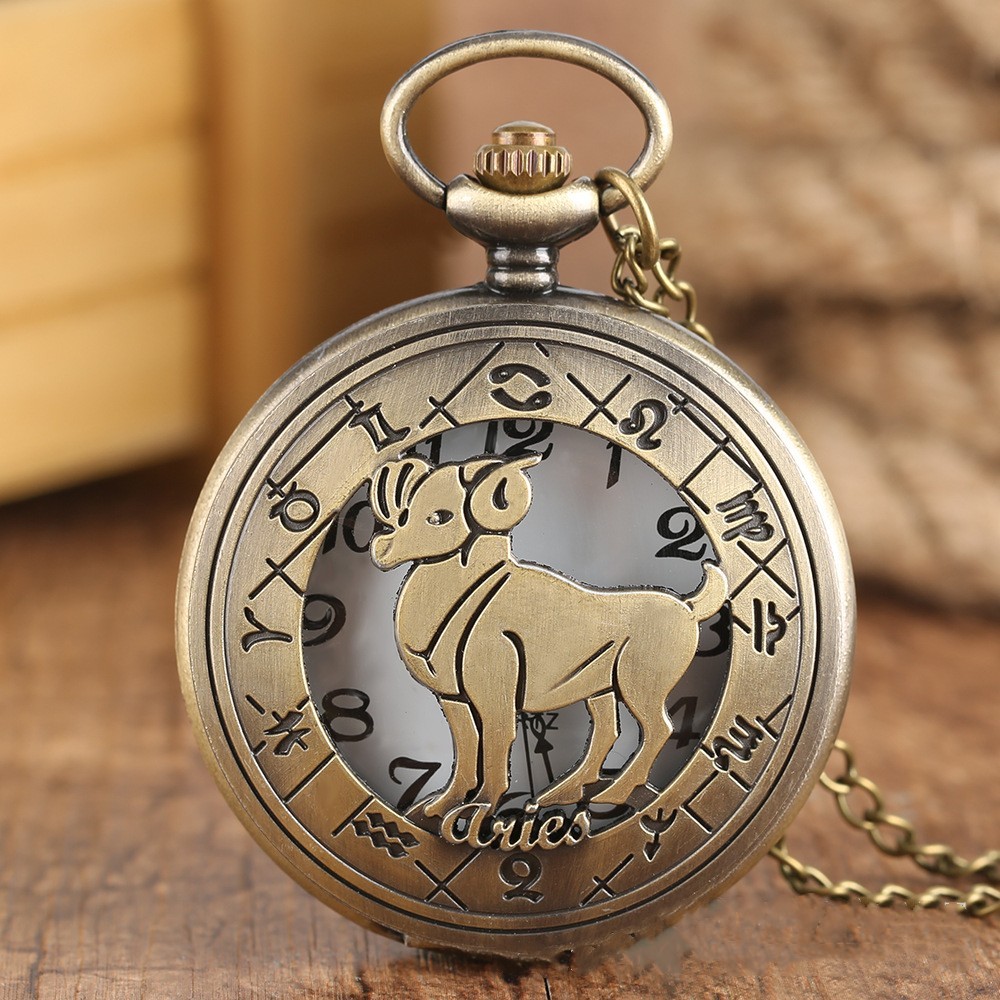 

Relojes de bolsillo de constelaciones con collar de personalidad creativa, relojes de bolsillo retro, regalos de vacaciones bara
