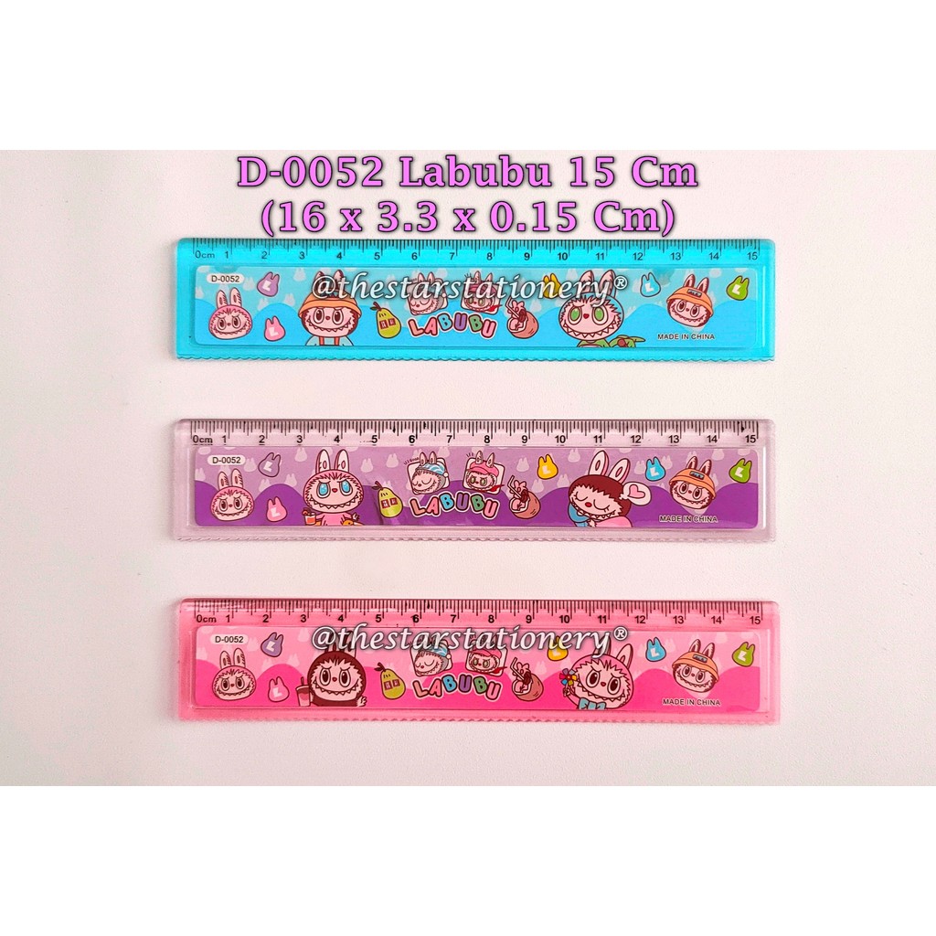 

(1 Biji) Penggaris D-0052 Labubu / Penggaris 15 Cm Labubu / Penggaris Fancy Labubu