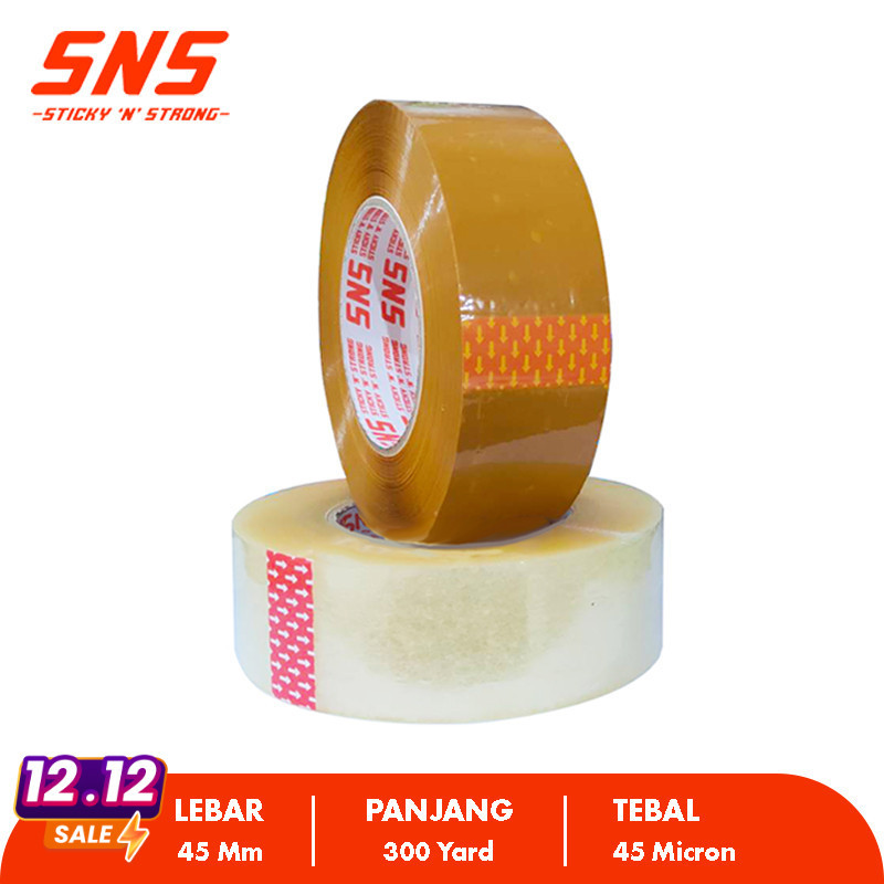 

1 KARTON LAKBAN BENING/COKLAT 300 YARD SNS KHUSUS SAMEDAY INSTANT