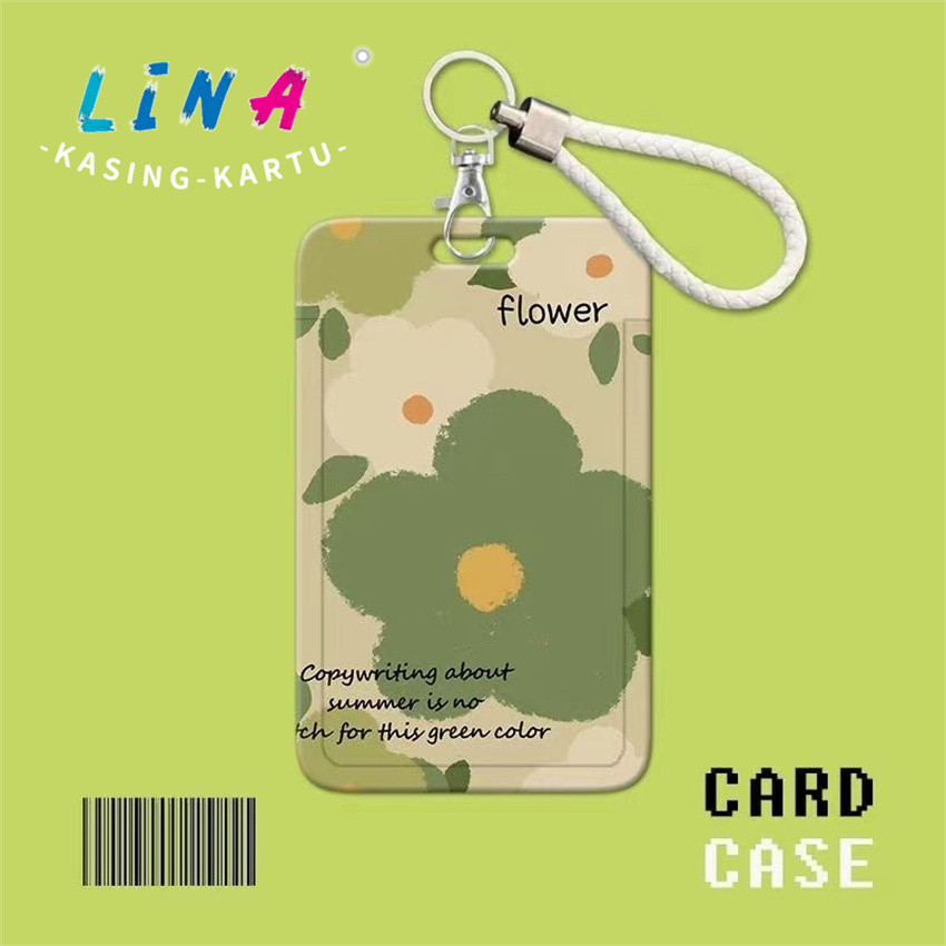 

Ins Kartu Akses Merek Pabrik Bunga Kecil Hijau Segar Gantungan Kunci Kereta Bawah Tanah Bus Set Kartu ID Kerja Tali Pendek