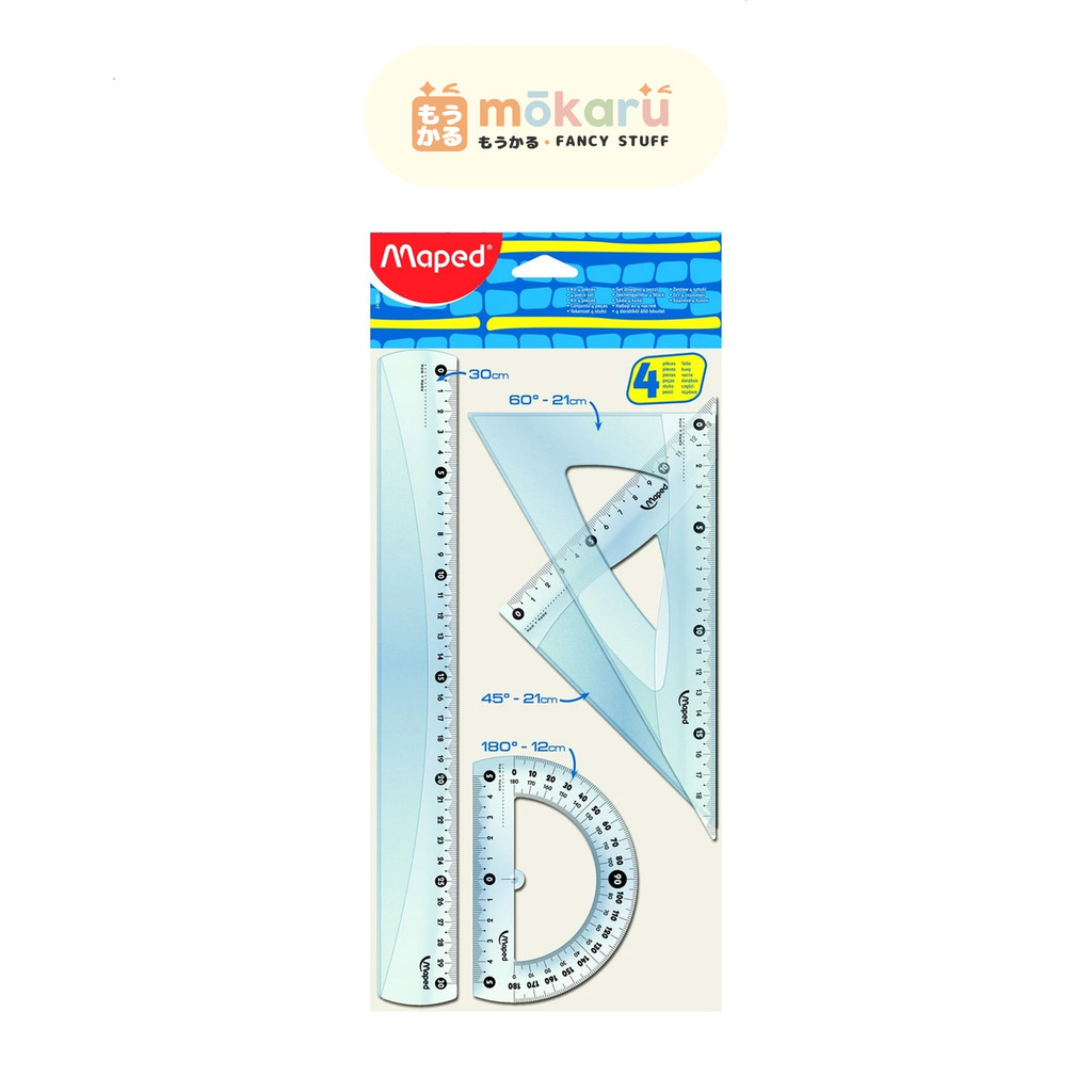 

Maped 4 Piece Geometry Set Penggaris Set Busur Derajat Segitiga Kecil 242815 mini