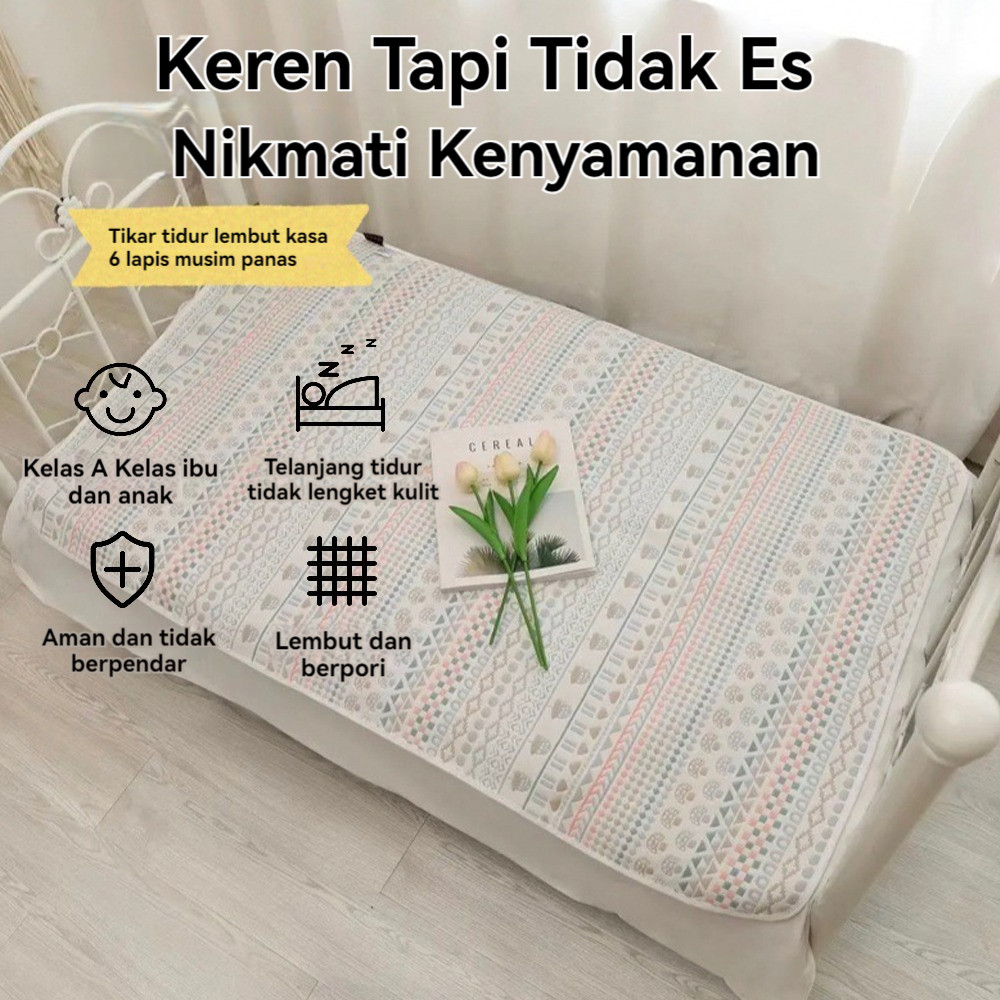 Breathable Mat Absorbing Babies Hot Spring Gauze Cotton Home Cooling Soft Sale