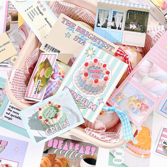 

30pcs Stiker Lucu Photocard Scrapbook Sticker Aesthetic Printilan Kpop Sticker Korea Journal Planner Diary Sticker barang aesthetic