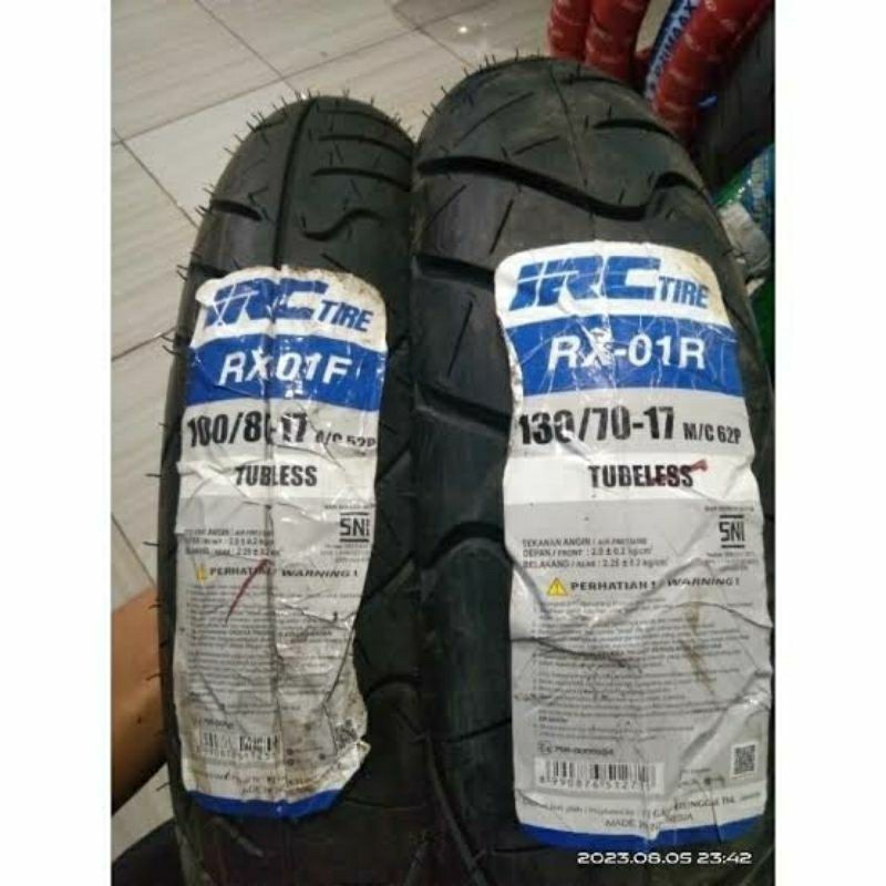 BAN DEPAN BELAKANG CBR 150 SECOND UKURAN 100/80 & 130/70 RING 17