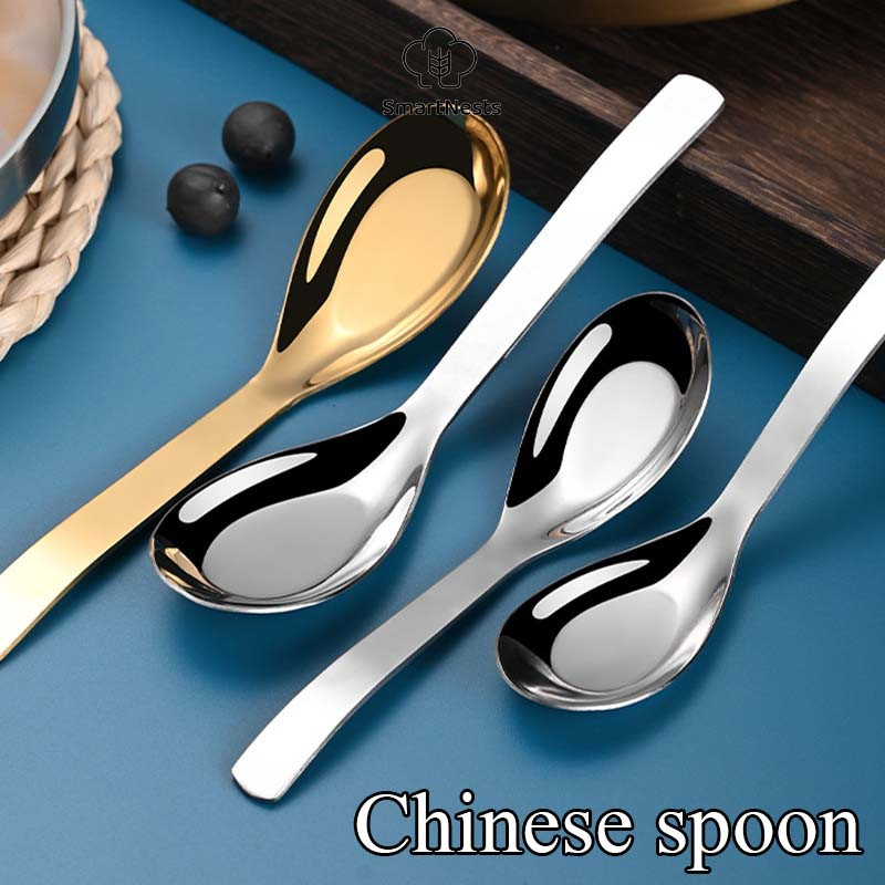 Stainless Steel Sendok Nasi /Sendok bebek stainless/ Sendok Makan Penutup/ Sendok gaya Korea SM