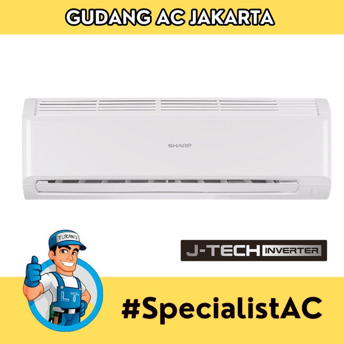 AC SHARP 1/2 PK -AHA05BEY - Hemat Listrik - Super Jet Cool + PASANG GRATIS