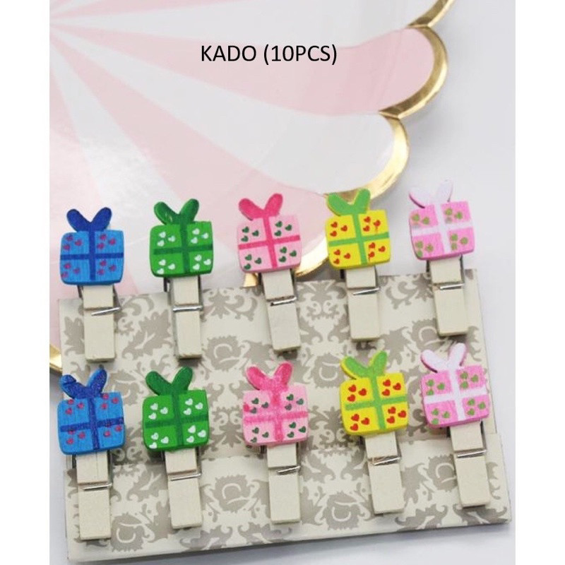 (wk acc) jepit polaroid isi 10 KARAKTER / penjepit foto set isi 10 / jepit foto DIY