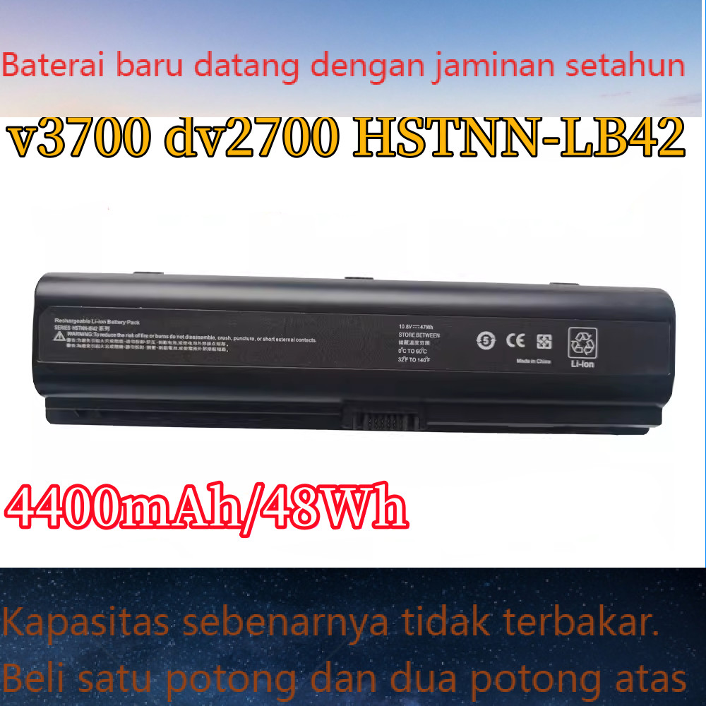 Sel baterai baru yang cocok untuk HP DV2700 DV2000 V3700 HSTNN-LB42 V3000 baterai laptop