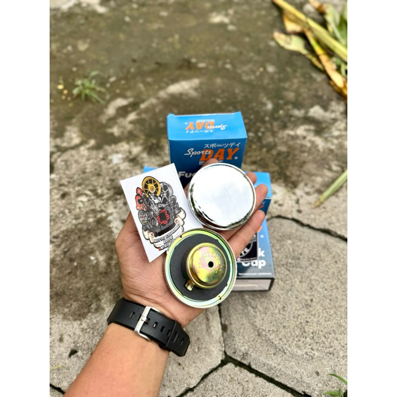 Tutup Tangki Tengki Cb 100 cb125 pres sultan CHROME