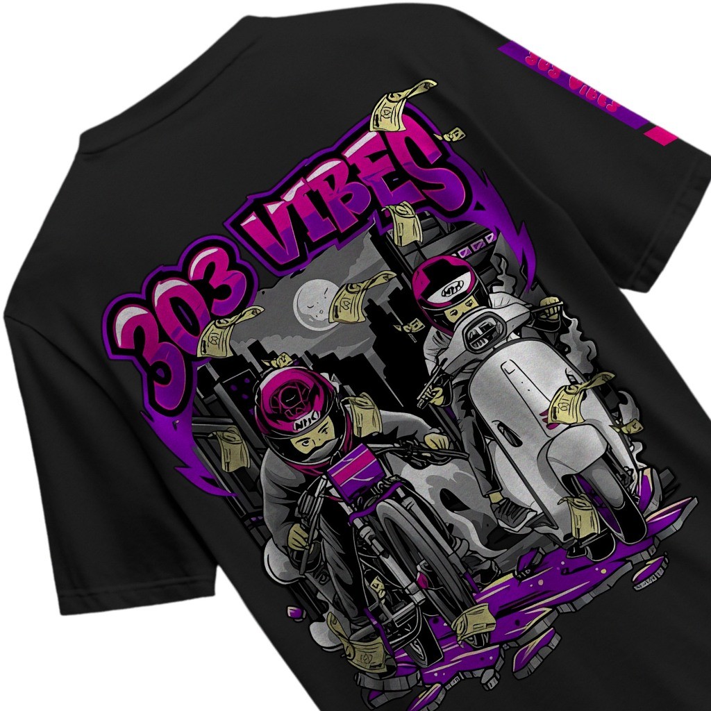 Terbaru KAOS 303 VIBES GANK Kaos Keren Kaos Distro Cotton Combed 30s