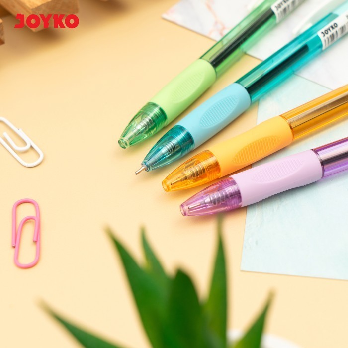 

JOYKO Ball Pen Pulpen Pena BP-56AB 0.7 mm Retractable Pen Black Ink Pen ECER