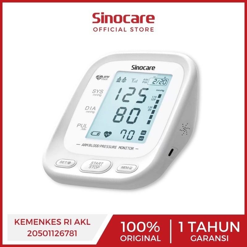 Tensimeter Digital AES-U111 Alat Ukur Tensi Tes Tekanan Darah Sinocare