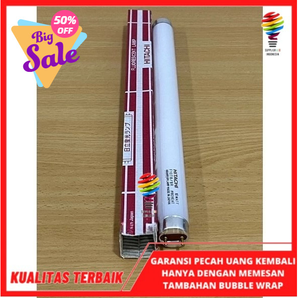 PROMO LAMPU AQUARIUM TL T8 HITACHI 10W F10T8/BR NEON 10W PREHEAT AQUARIUM IKAN 10 WATT JEPANG ASLI