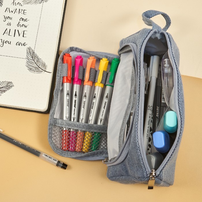 

Joyko Pencil Case / Kotak Tempat Pensil Alat Tulis Rapi PC-5003 - Blue