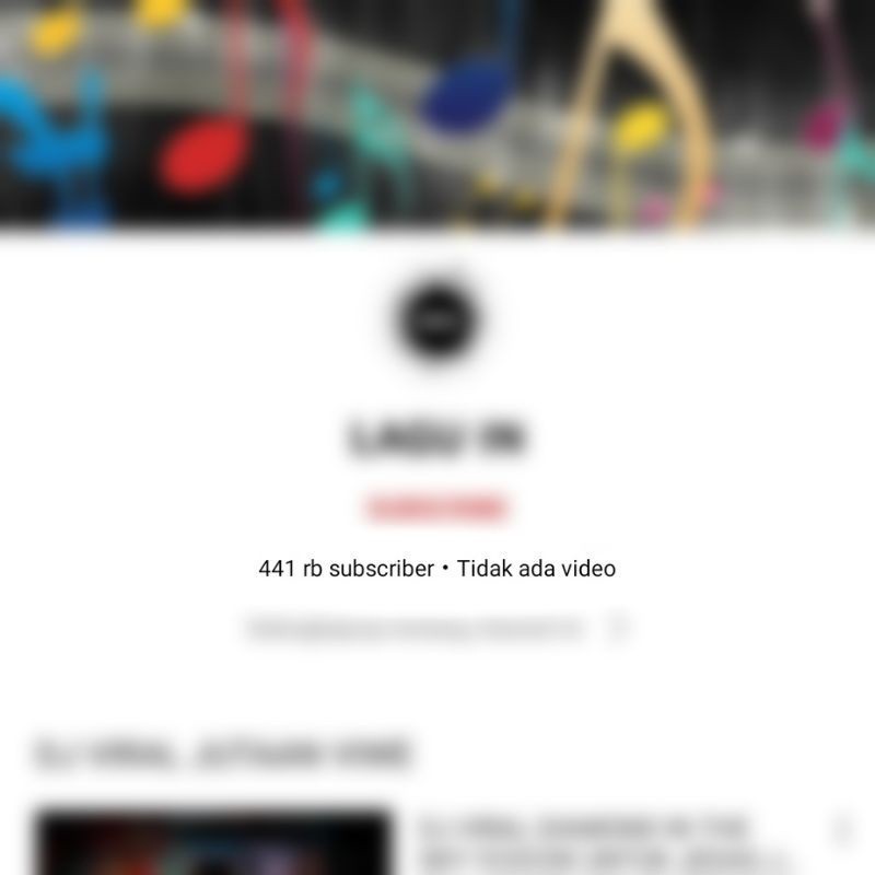 AKUN YOUTUBE 445.000 Subscriber (Musik) Akun Tahun 2021 Cocok Untuk Konten Kreator Optimal di 2025