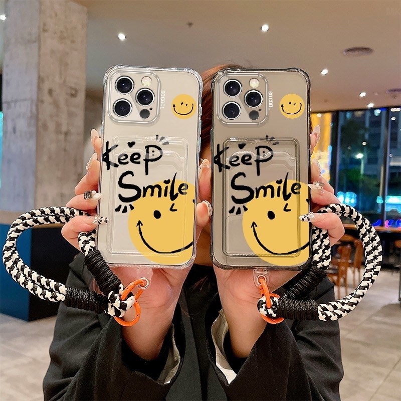 For iPhone 16 ProMax phone case/Plus/15/SE lanyard 2020 couple 2022 protective case 8tpu14 soft shel