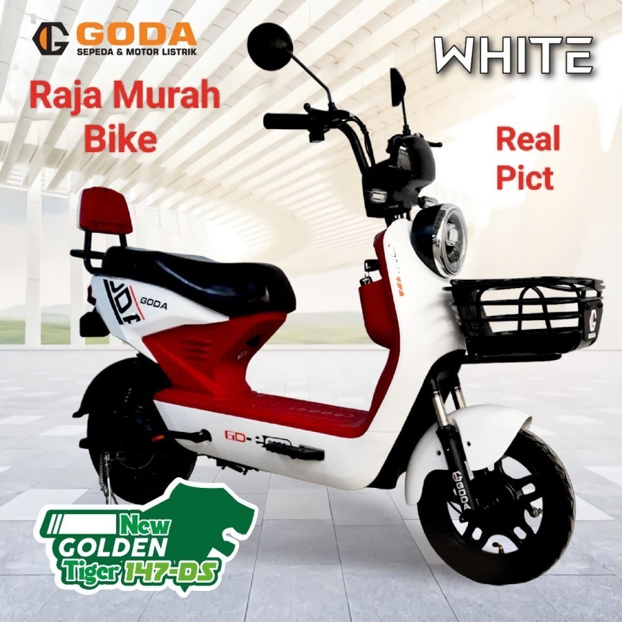 Sepeda Listrik Goda 147DS Golden Sepeda Listrik Goda Golden 147D Bergaransi Resmi Sepeda Motor Listr